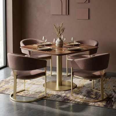 Conception Chaise d'appoint du jeu complet moderne Lehn Suite nouveau 4x Chaises Chaise Rembourrage