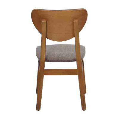 Chaise en bois marron Chaises designer rembourrées Mobilier de salle à manger luxueux