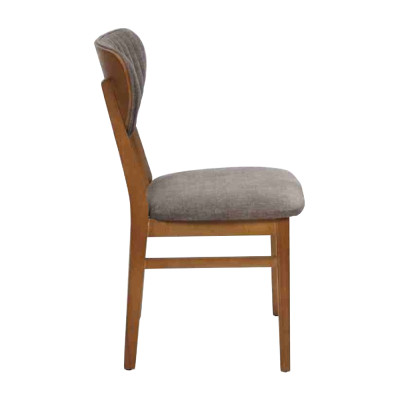 Chaise en bois marron Chaises designer rembourrées Mobilier de salle à manger luxueux