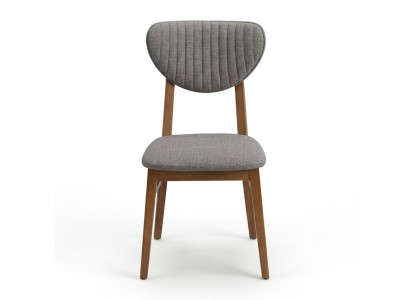 Chaise en bois marron Chaises designer rembourrées Mobilier de salle à manger luxueux