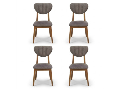 Chaise design Fauteuil Ensemble Salle à manger Suite Tapisserie 4x Chaises Design