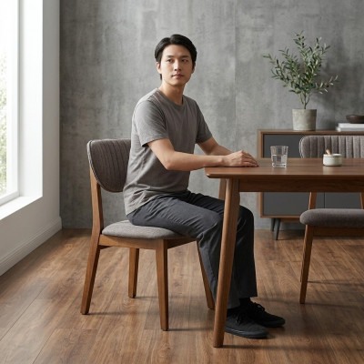 Chaise de design Ensemble de fauteuils pour salle à manger 6 chaises Suite Tapisserie Design