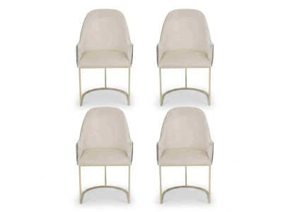 Chaise rembourrée moderne 4x chaises chaise de salle à manger chaise de cuisine de haute qualité multicolore