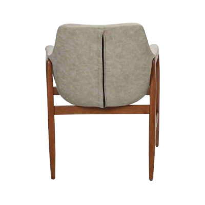 Chaise de salle à manger gris moderne 6x Chaises de cuisine Inclinable en bois et tissu