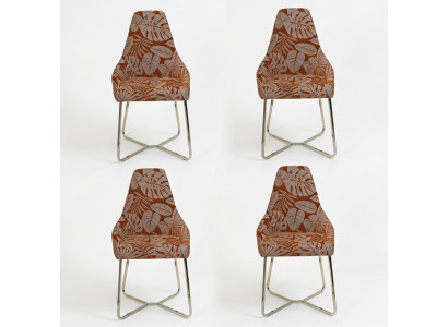 Chaise de salle à manger moderne Chaise de cuisine 4x Chaises Inclinable Luxe Multicolore