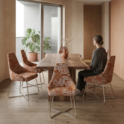 Chaise de salle à manger moderne Chaise de cuisine 6 chaises Inclinable Luxe Multicolore