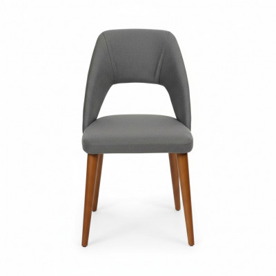 Chaise en bois de designer gris-marron Chaises de salle à manger Cadre en bois luxueux