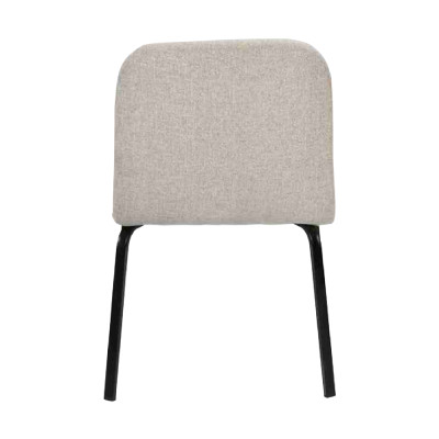 Suite Metal Lehn Upholstery White Chairs Dining room Textile Set 6x Armchair Chair = Ensemble de chaises blanches en métal avec revêtement en tissu pour salle à manger, 6 chaises avec accoudoirs