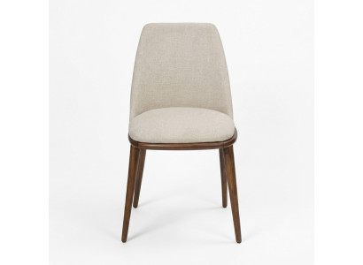 Chaise rembourrée blanche Chaises de cuisine de designer Siège unique en textile de designer nouveau