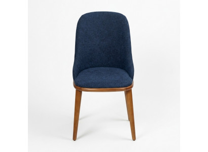 Salle à manger moderne Chaises bleues Designer Tissu d'ameublement pour la cuisine Nouveau