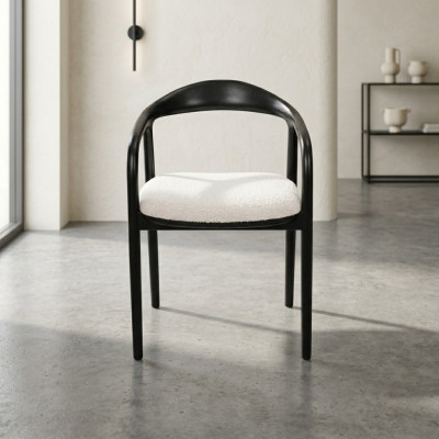Chaise moderne en acier inoxydable Salle à manger Chaise noire Chaises Designer Métal