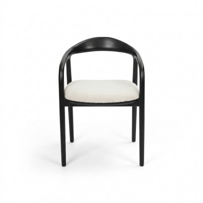 Chaise moderne en acier inoxydable Salle à manger Chaise noire Chaises Designer Métal
