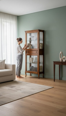 Vitrine Armoire Commode Étagère en verre Vitres Armoires Mobilier salon