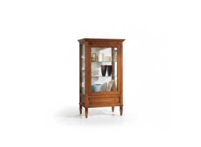 Vitrine en bois massif Vitrine en verre Armoires de salon Buffet de meubles de salle à manger neuf