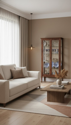 Vitrines en verre Armoire en verre Marron Salon Bois Buffet de luxe Italie