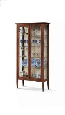 Vitrines en verre Armoire en verre Marron Salon Bois Buffet de luxe Italie