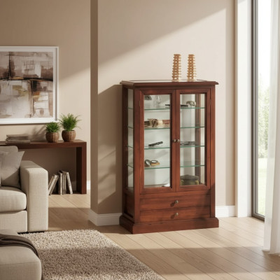 Vitrine Armoire Salon Armoires Buffet Meubles Italiens Bois