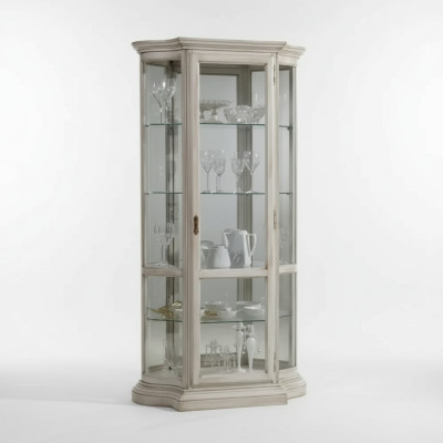 Salle de séjour Mobilier Bois Vitrines Armoires en verre Armoire en bois véritable Buffet en bois véritable Vitrine