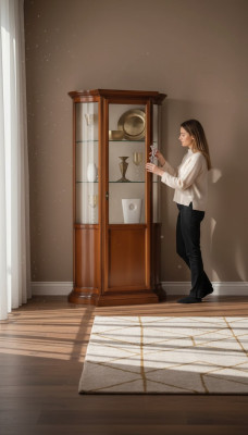 Vitrine Armoire en verre Vitrine Salon Bois Bahut Mobilier italien