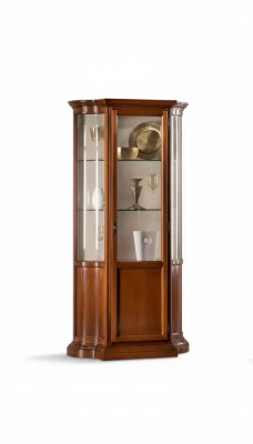Vitrine Armoire en verre Vitrine Salon Bois Bahut Mobilier italien