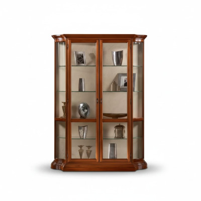 Vitrines Armoire en verre Vitrine Salon Bois Buffet Meuble de luxe neuf