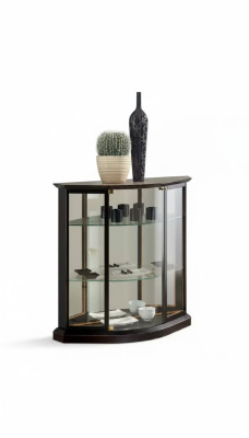 Vitrine classique Armoire de vitrine Armoire Vitrine Vitrine en verre Vitrine brune Vitrine neuve