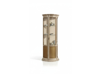 Vitrine Salle à manger Buffet en bois massif Mobilier italien en verre Armoire neuve
