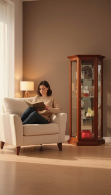 Vitrine Armoires Présentoirs Bois Luxe Salon Meubles Garde-robe Marron nouveau