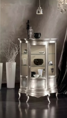 Mobilier de design en bois classique r Armoire vitrine Étagère Mobilier italien