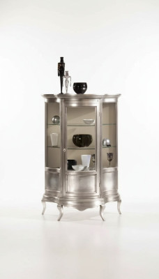 Mobilier de design en bois classique r Armoire vitrine Étagère Mobilier italien