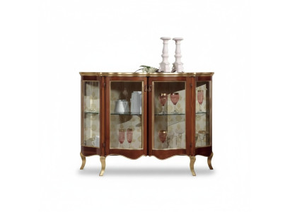Vitrines en bois Armoire en verre Vitrine en bois massif Meuble de salon Bahut