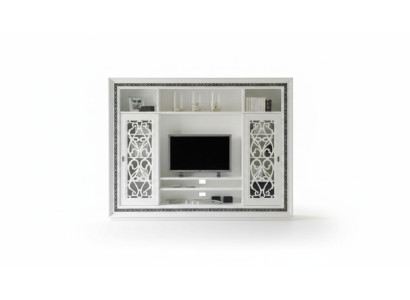Unité murale Unité murale de luxe Armoire Mobilier moderne Salle de séjour Meuble TV Bois