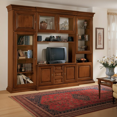 Salon Mobilier Unité murale style italien classique Meubles en bois neufs