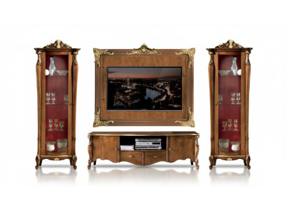 Ensemble de meubles muraux 4 pièces. Vitrine de salon Meuble TV Étagère Luxe Classique neuf