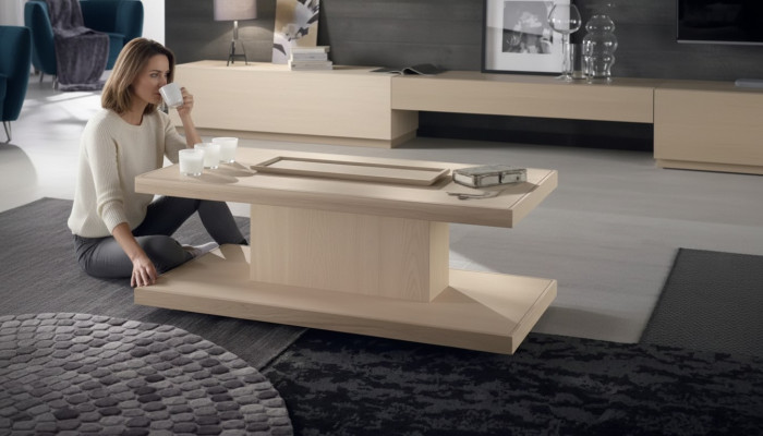 Table basse de designer classique r de luxe Table de salon côté en bois
