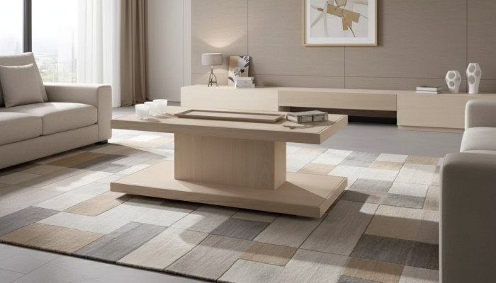Table basse de designer classique r de luxe Table de salon côté en bois