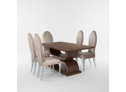Ensemble de salle à manger, table à manger de luxe, 4 chaises, ensemble de salle à manger, table, ensemble complet de 5 pièces.