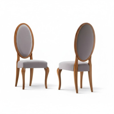 Chaises de salle à manger Bois Fauteuil de luxe Chaise Marron Mobilier de salon neuf