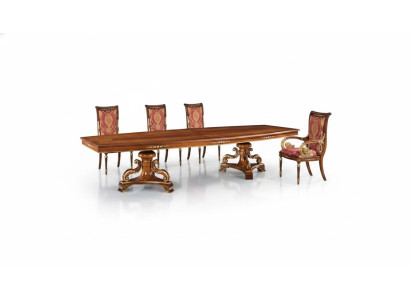 Conception de tables de luxe Salle à manger Mobilier italien Table Marron Nouvelles tables à manger