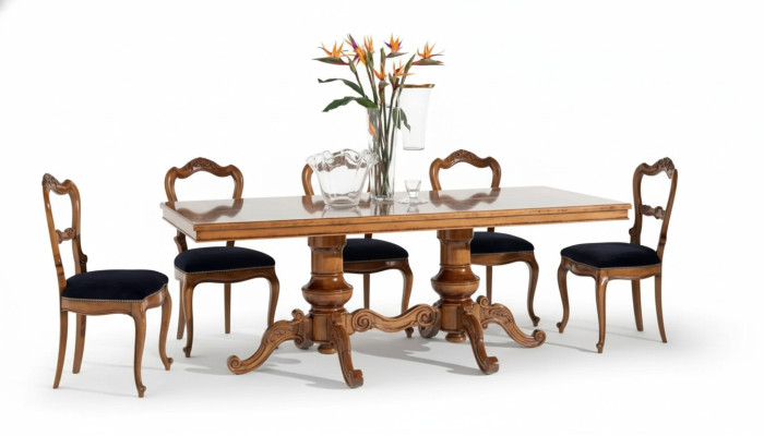 Table à manger Marron Table de luxe en bois Salle à manger Tables à manger rectangulaires neuves