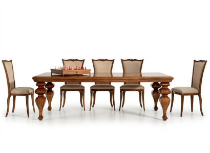 Salle à manger Suite Set Table classique 6 chaises 7pcs luxe complet