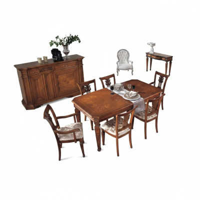 Classique r Design Table à manger Table en bois Salle à manger Suite Marron Tables nouvelle