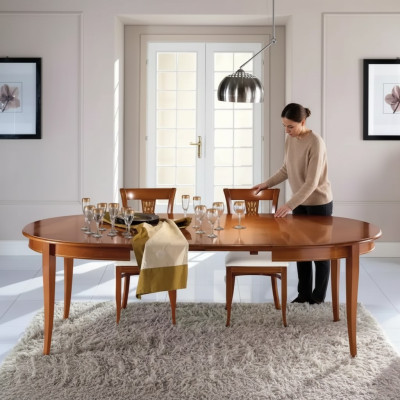 Designer italien de meubles Table en bois Siège Salle à manger Ensemble de 4 chaises