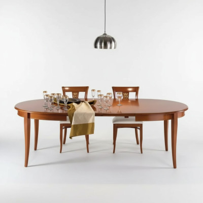 Designer italien de meubles Table en bois Siège Salle à manger Ensemble de 4 chaises