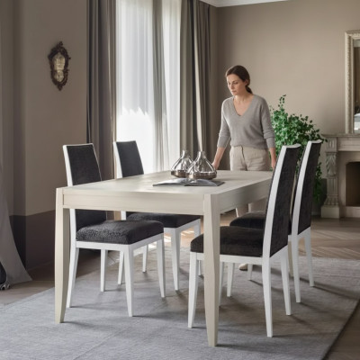 Ensemble de salle à manger moderne Table Chaises classiques groupe 4x Chaises 5pcs. Ensemble Groupe de sièges