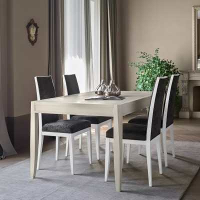 Ensemble de salle à manger moderne Table Chaises classiques groupe 4x Chaises 5pcs. Ensemble Groupe de sièges