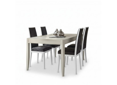 Ensemble de salle à manger moderne Table Chaises classiques groupe 4x Chaises 5pcs. Ensemble Groupe de sièges