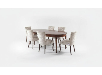 Ensemble de salle à manger design 5 pièces. Groupe de chaises de mobilier Table 4x Chaises Suite
