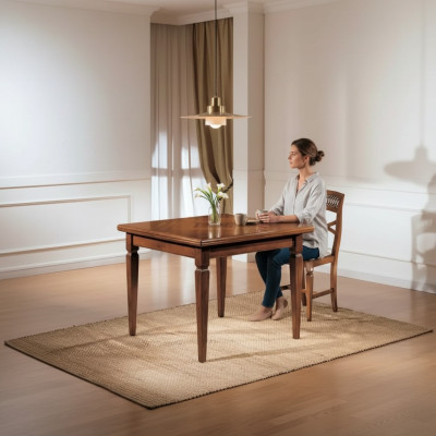 Salle à manger Mobilier Tables Carré Bois Marron Tables à manger Bois massif neuf