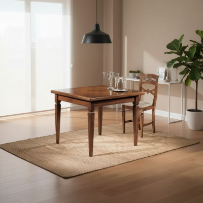 Salle à manger Mobilier Tables Carré Bois Marron Tables à manger Bois massif neuf